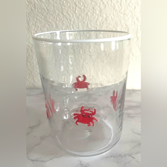 Anthropologie Icon Red Crab Glass 🦀 Pre-owned, used condition - Picture 4 of 6